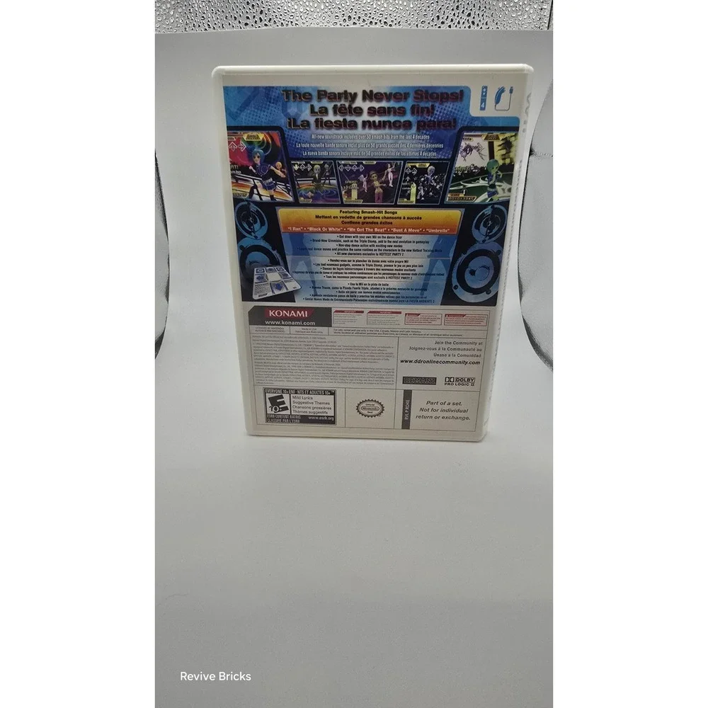 Dance Dance Revolution: Hottest Party 2 (Nintendo Wii, 2008) CIB Complete Tested